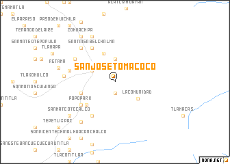 map of San José Tomacoco