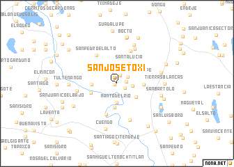 map of San José Toxi