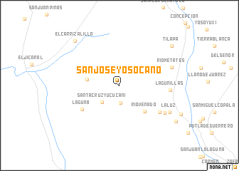 map of San José Yosocaño