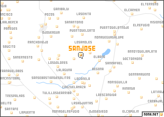 map of San José