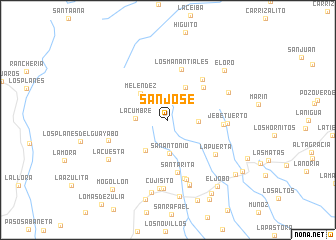 map of San José