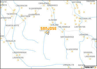 map of San José