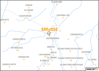 map of San José