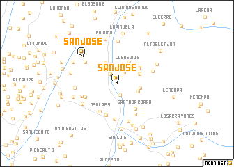 map of San José