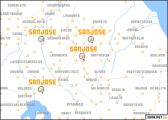 map of San José