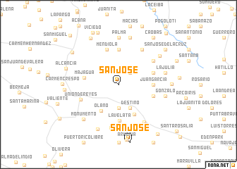 map of San José