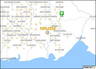 map of San José