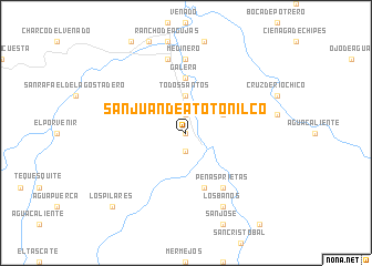 map of San Juan de Atotonilco