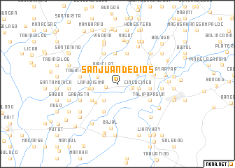 map of San Juan de Dios