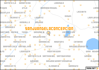 map of San Juan de La Concepción
