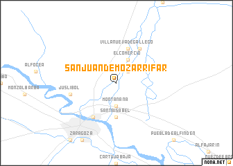 map of San Juan de Mozarrifar