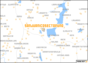 map of San Juanico Sector Uno