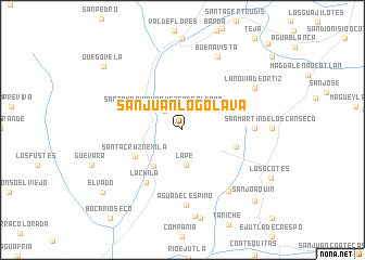 map of San Juan Logolava