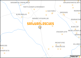 map of San Juan Los Cues