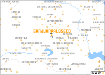 map of San Juan Palo Seco