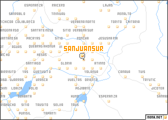 map of San Juan Sur