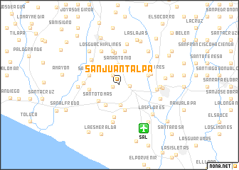 map of San Juan Talpa