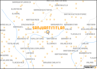 map of San Juan Tititlan