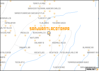 map of San Juan Tlacotompa