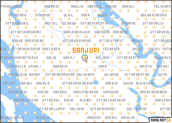 map of Sānjuri