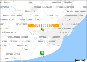 map of San Justo Desvern