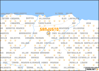 map of San Justo