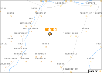 map of Sanka