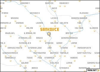 map of Šankovce