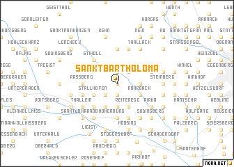 map of Sankt Bartholomä