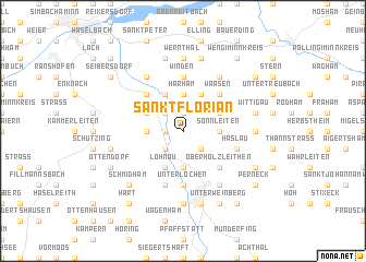 map of Sankt Florian