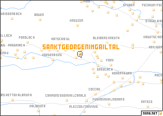 map of Sankt Georgen im Gailtal