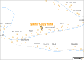 map of Sankt Justina