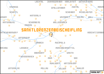 map of Sankt Lorenzen bei Scheifling