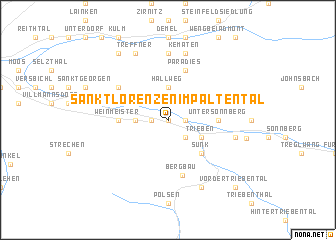 map of Sankt Lorenzen im Paltental