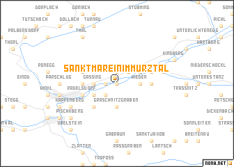 map of Sankt Marein im Mürztal