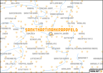 map of Sankt Martin am Krappfeld