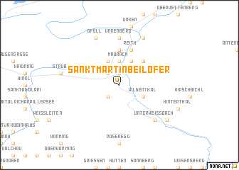 map of Sankt Martin bei Lofer