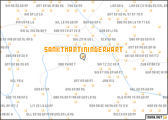 map of Sankt Martin in der Wart