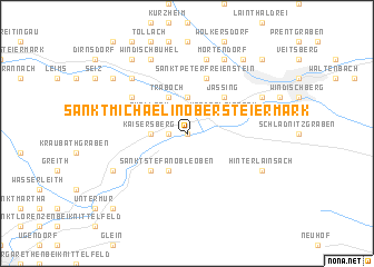 map of Sankt Michael in Obersteiermark