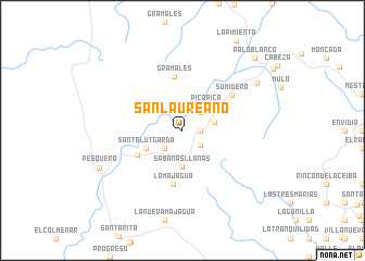 map of San Laureano