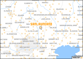 map of San Laureano