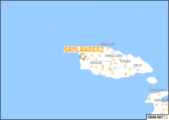 map of San Lawrenz