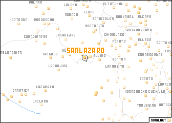 map of San Lázaro