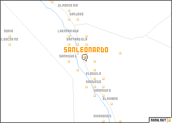 map of San Leonardo