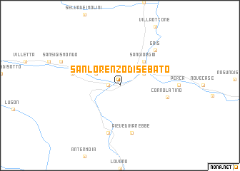 map of San Lorenzo di Sebato