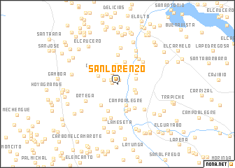 map of San Lorenzo