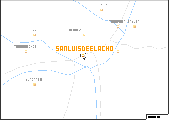 map of San Luis de El Acho