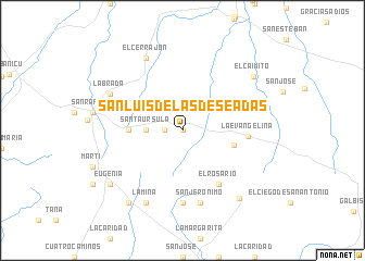 map of San Luis de las Deseadas