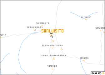 map of San Luisito