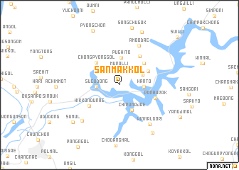 map of Sanmak-kol